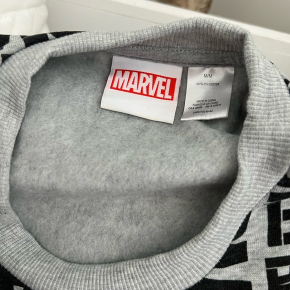 Mens MARVEL Allover Printed Sweatshirt Top - Size M - Picture 6 of 9